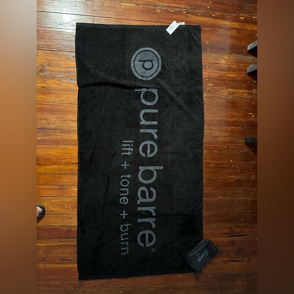 Pure Barre Towel and Pouch. New With Tags.